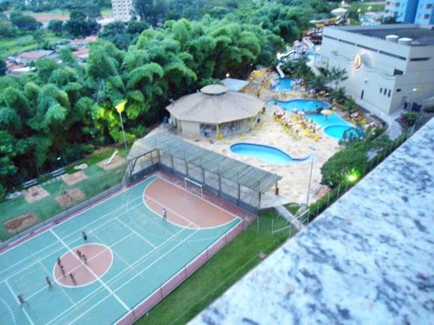 Flat Golden Dolphin Grand Hotel - Quarto E Sala Com Roupa De Cama E Banho - Piscinas 24H Caldas Novas Extérieur photo
